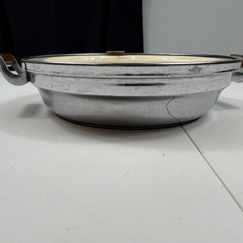 Vintage Excello‎ Baby Warming Dish Dutch Children Divided Plate MCM